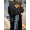 Кардиган с альпаки длинный в черном цвете