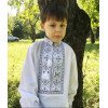Вишиванка на хлопчика Йосип з сіро-чорною вишивкою 