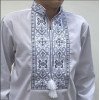 Вишиванка на хлопчика Йосип з сіро-чорною вишивкою 