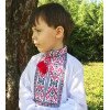 Вишиванка на хлопчика Йосип з червоно-чорною вишивкою 