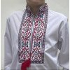 Вишиванка на хлопчика Йосип з червоно-чорною вишивкою 