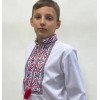 Вишиванка на хлопчика Йосип з червоно-чорною вишивкою 