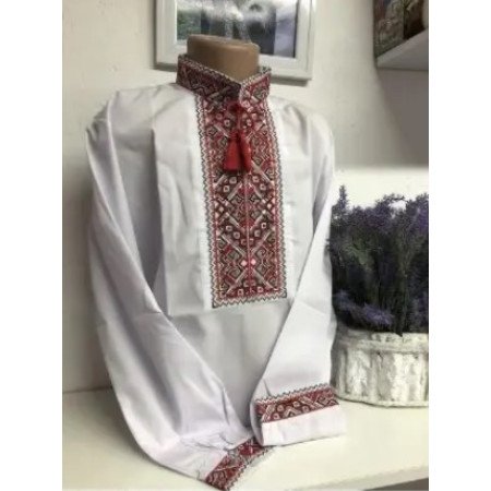 Вишиванка на хлопчика з оригінальною вишивкою 