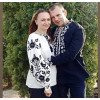 Вишиванки парні "Контраст кохання" в чорно-білому кольорі