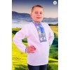 Вишиванка на хлопчика з жовто-синьою вишивкою та тризубом