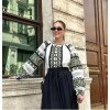 Вышиванка женская с традиционным орнаментом и кружевом